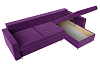 Угловой диван Белфаст правый угол (фиолетовый цвет)
