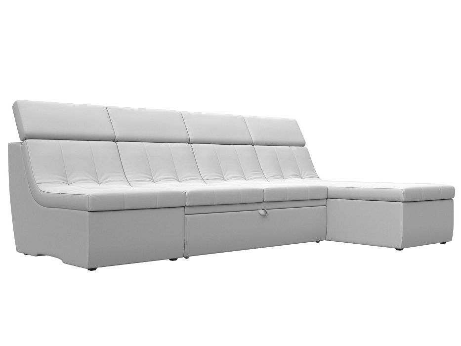 Угловой модульный диван Холидей Люкс (белый цвет)