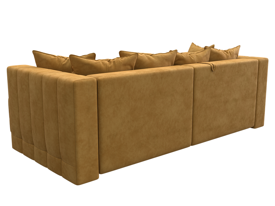 Диван угловой Лига-052 НПБ угол универсальный (brut 10 желтый)