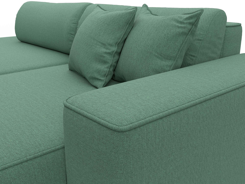 Диван угловой Лига-065 БП угол правый (амур 11 зеленый)