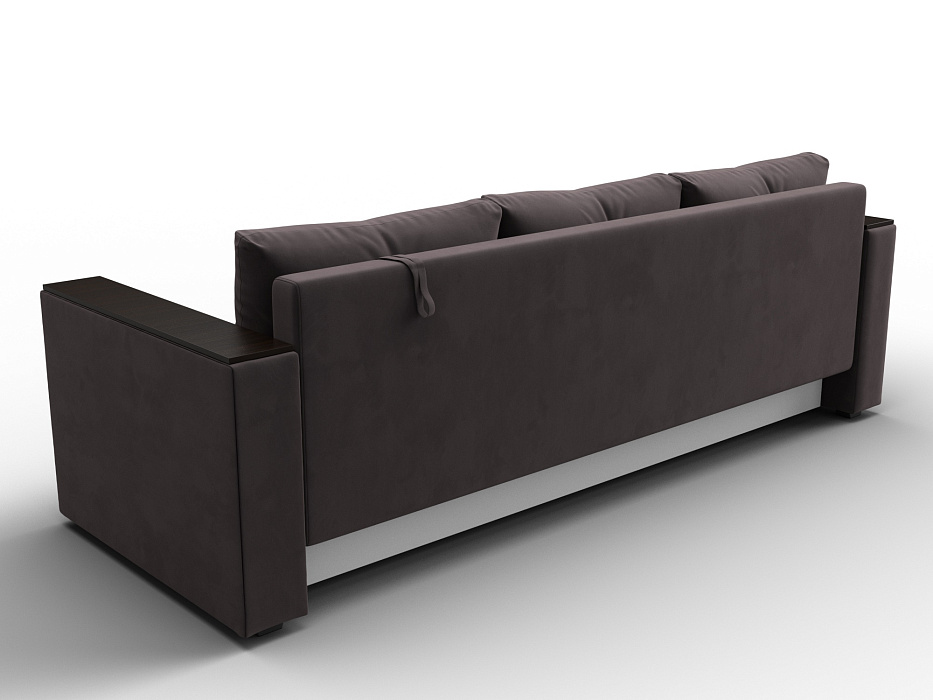 Диван прямой Атланта без стола (seven 727 коричневый)