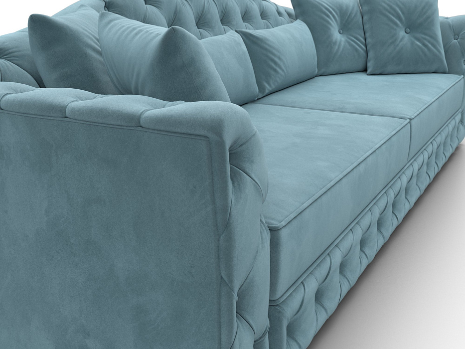Диван прямой Артис (seven 113 бирюзовый)