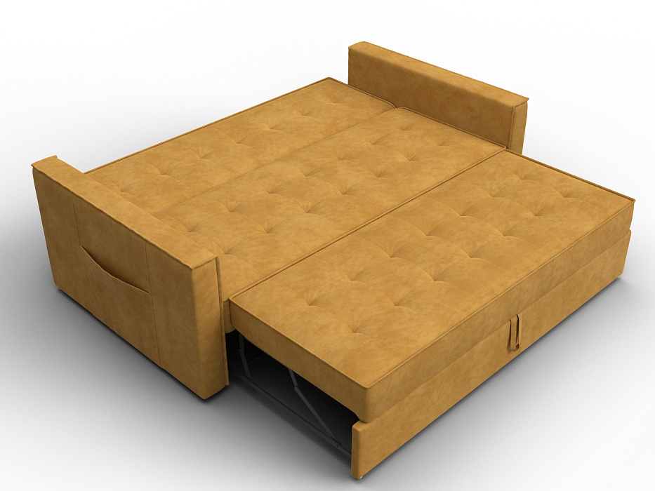 Диван прямой Лига-104 (160) (brut 10 желтый)