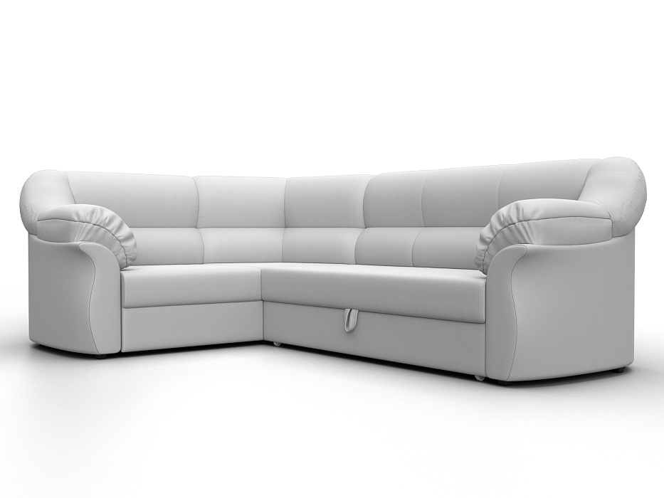 Диван угловой Карнелла левый угол (белый)