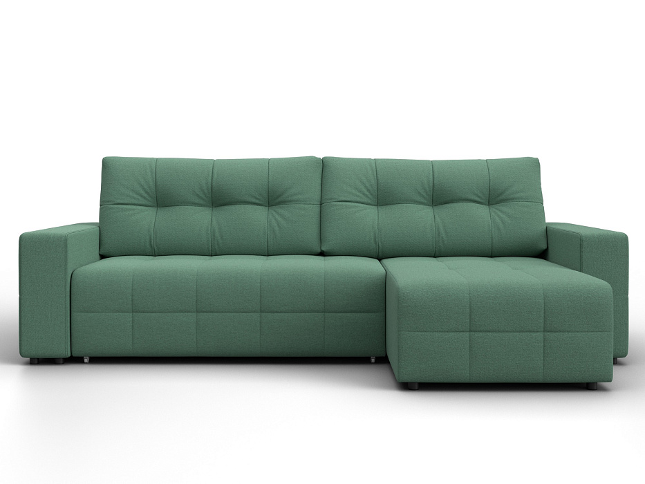 Диван угловой Лига-122 угол универсальный (амур 11 зеленый)