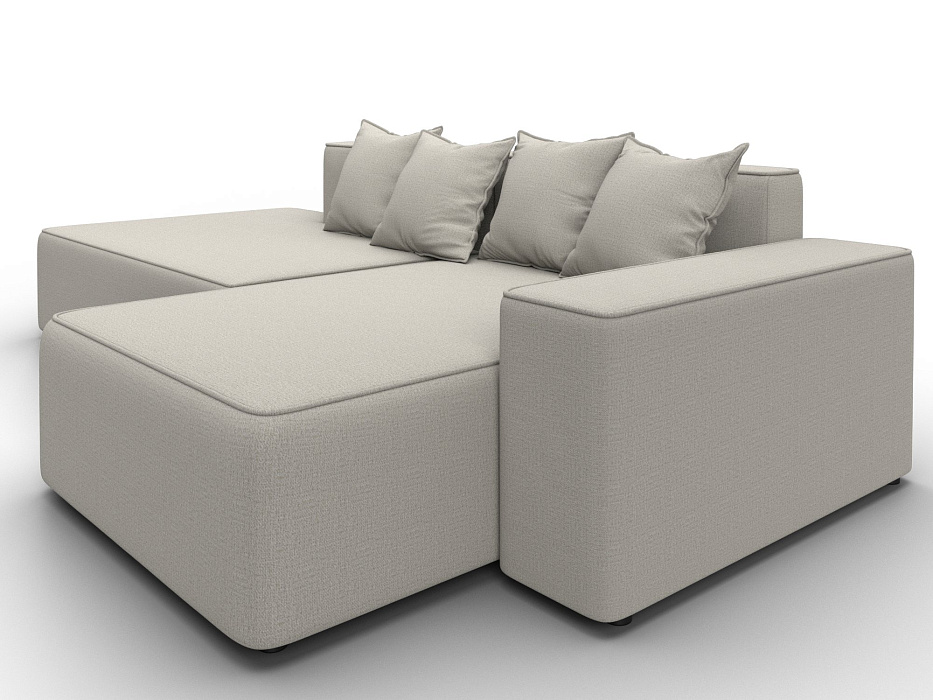 Диван угловой Лига-079 угол правый (амур 02 бежевый)