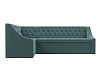 Кухонный угловой диван Мерлин левый угол (бирюзовый цвет)