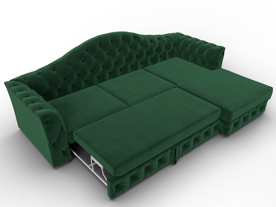 Диван угловой Артис правый угол (seven 626 зеленый)