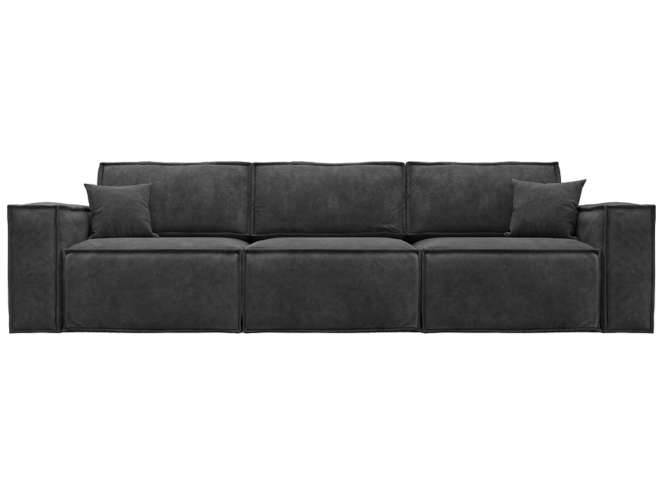 Диван прямой Лига-081 НПБ Лонг (brut 16 темно-серый)