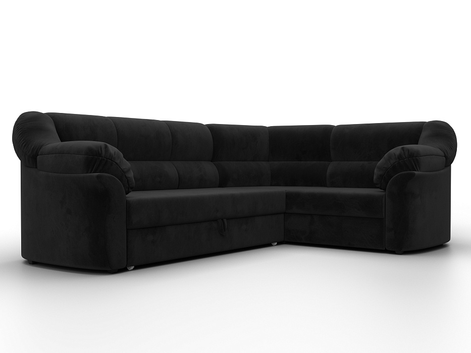 Диван угловой Карнелла правый угол (seven 35 черный)