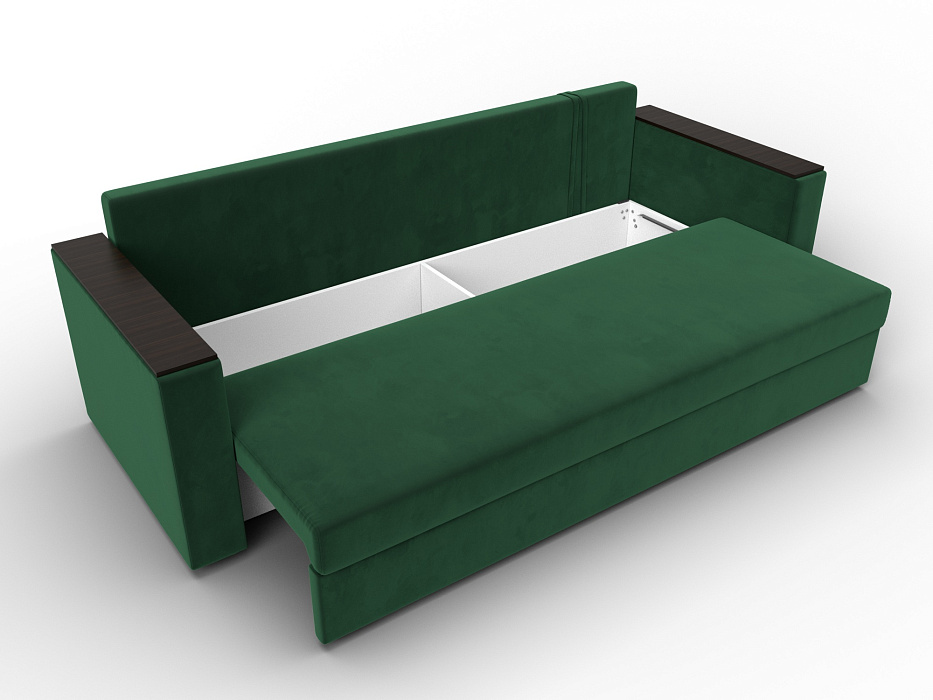 Диван прямой Атланта без стола (seven 626 зеленый)