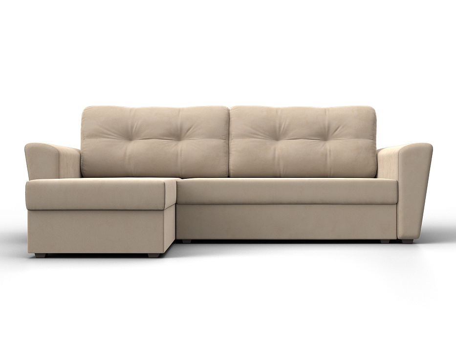 Диван угловой Амстердам Лайт левый угол (seven 729 бежевый)