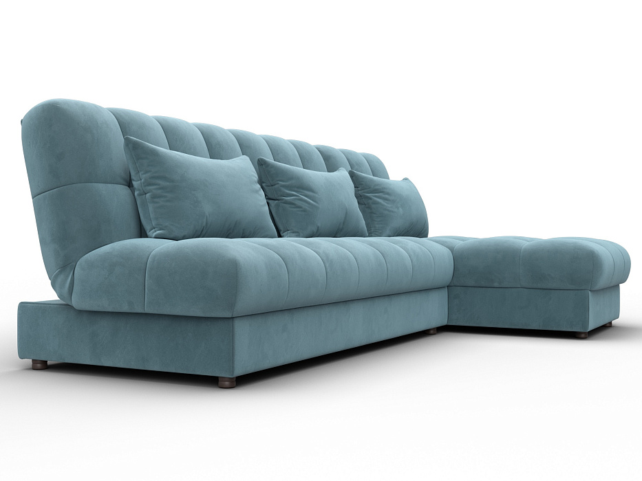 Диван угловой Лига-116 НПБ угол правый (seven 113 бирюзовый)