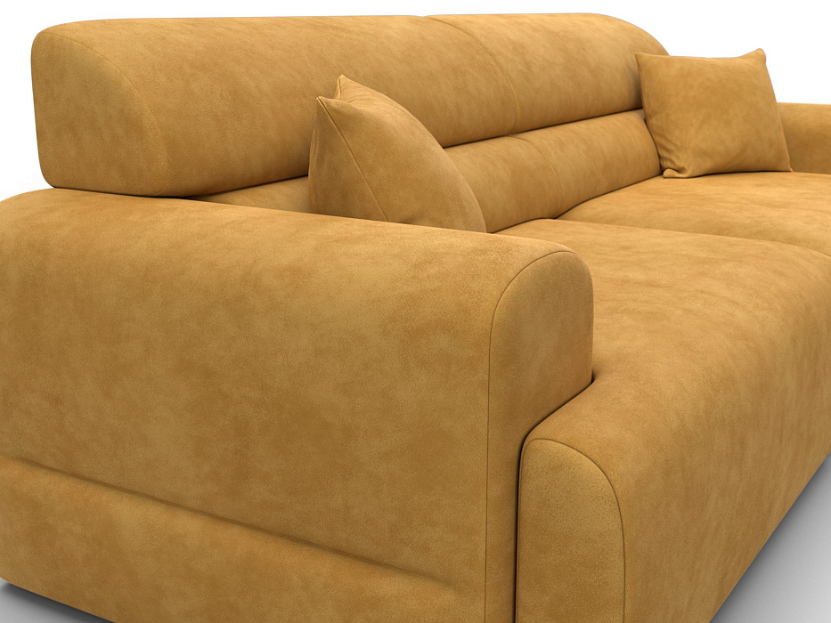 Диван прямой Лига-109 НПБ (brut 10 желтый)