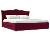 Интерьерная кровать Герда 200 (бордовый цвет)