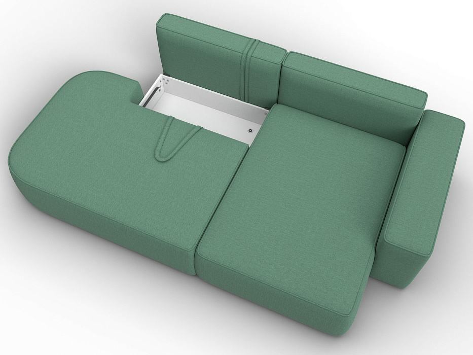 Диван угловой Лига-065 БП угол правый (амур 11 зеленый) Диван угловой Лига-065 БП угол правый (амур 11 зеленый)