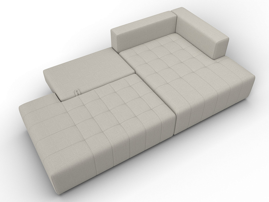 Диван угловой Лига-103 НПБ угол правый (амур 02 бежевый)