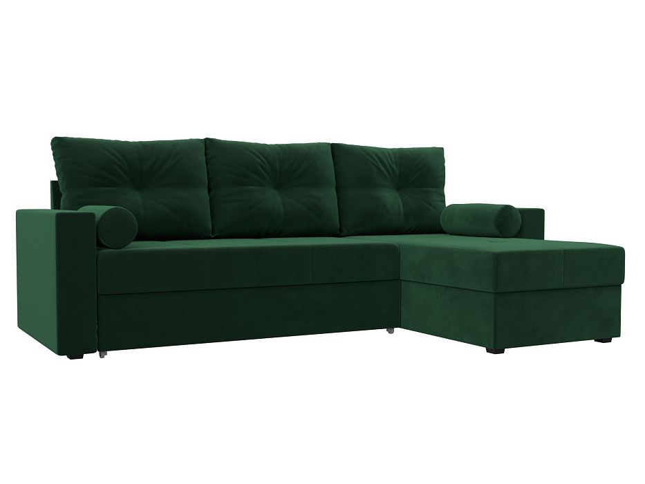 Угловой диван Верона правый угол (зеленый)