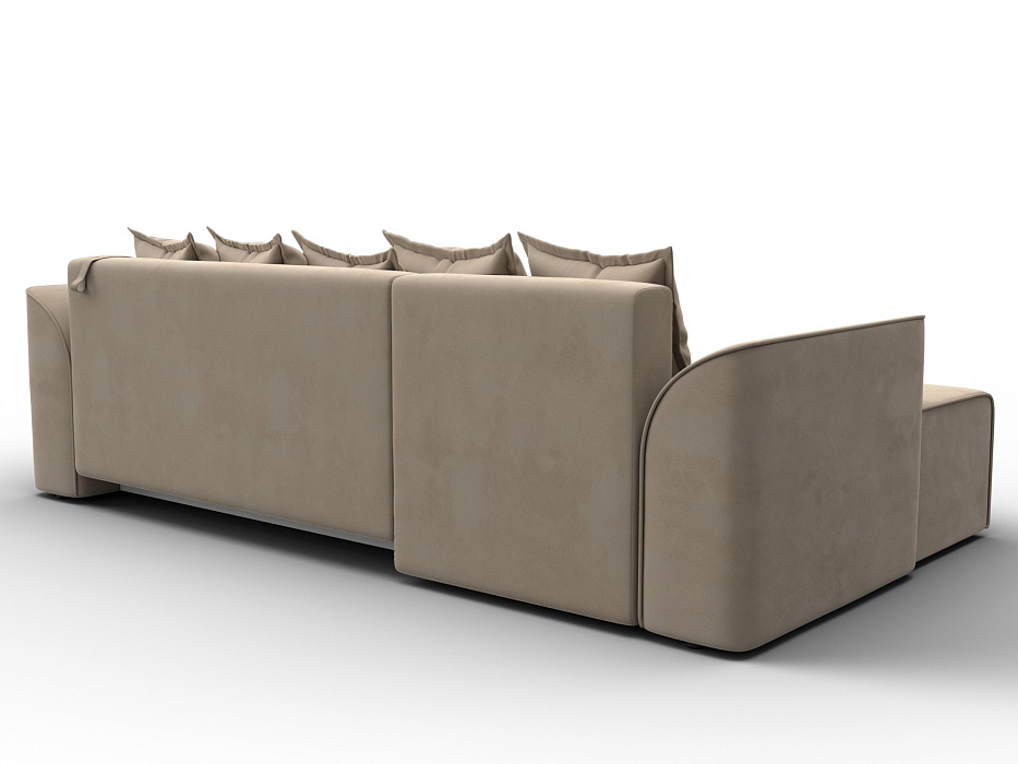 Диван угловой Лига-113 угол левый (seven 729 бежевый)