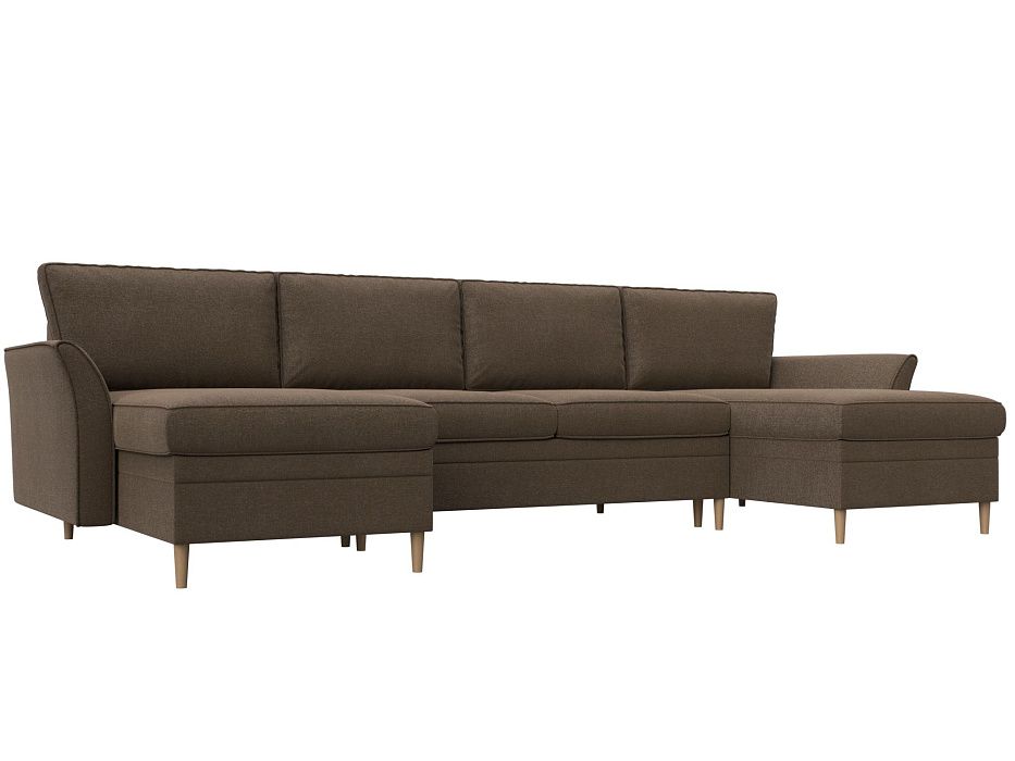 П-образный диван София (коричневый)