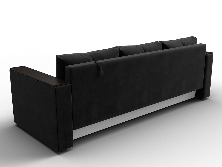 Диван прямой Атланта без стола (seven 35 черный)