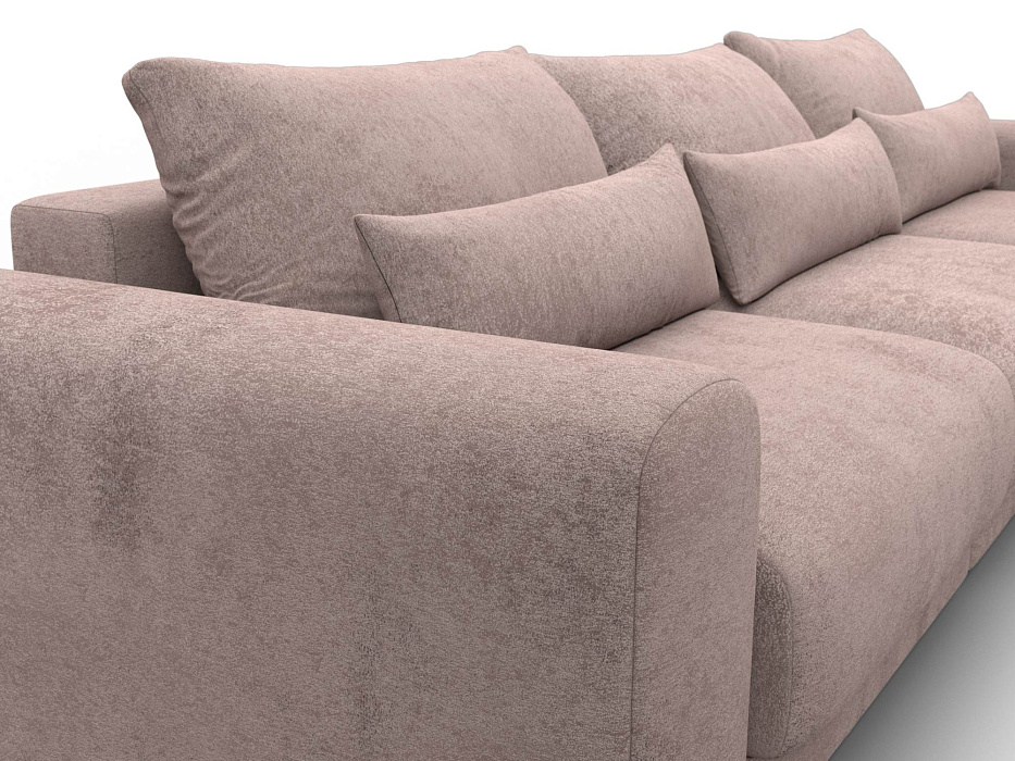 Диван угловой Лига-056 НПБ Лонг угол универсальный (tower 05 бежевый)