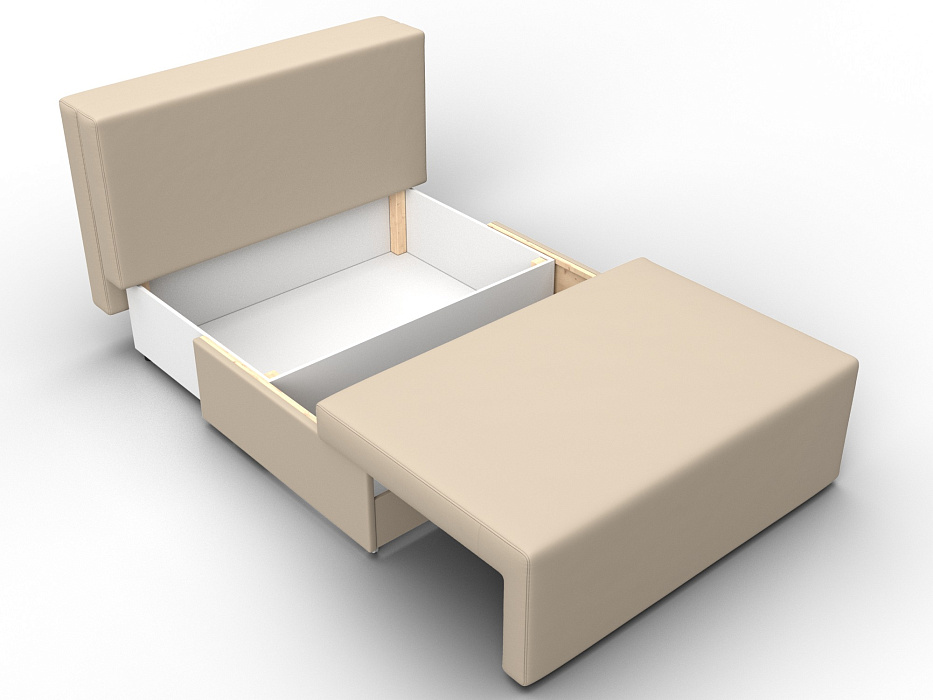 Диван прямой Лагуна (бежевый;коричневый)