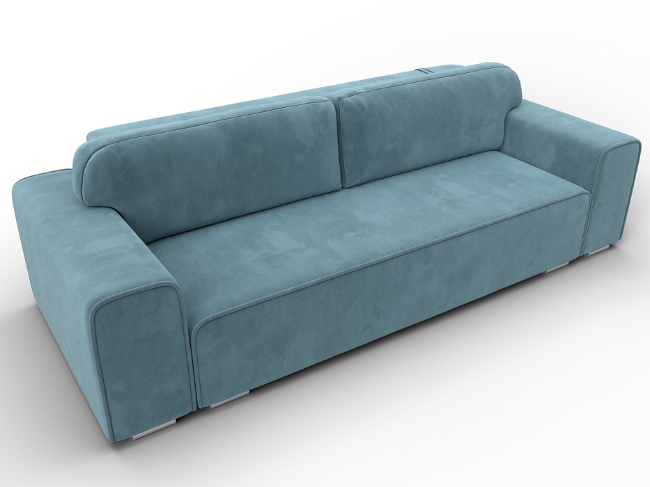 Диван прямой Лига-029 (бирюзовый)