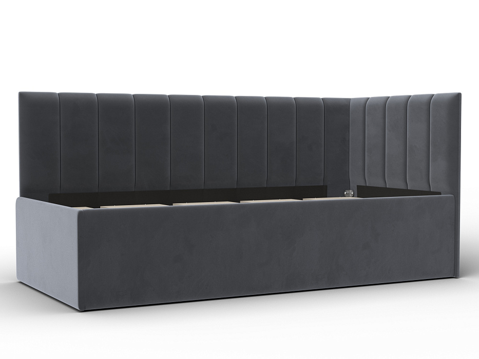 Кровать односпальная Лига-128 (90) (seven 17 серый)