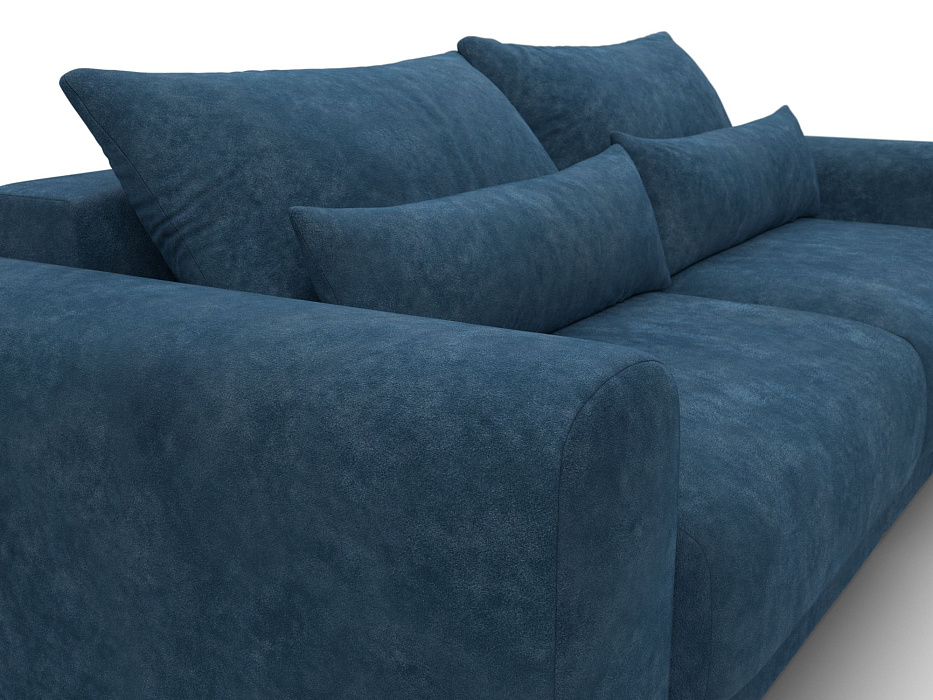 Диван прямой Лига-056 НПБ (brut 11 синий)