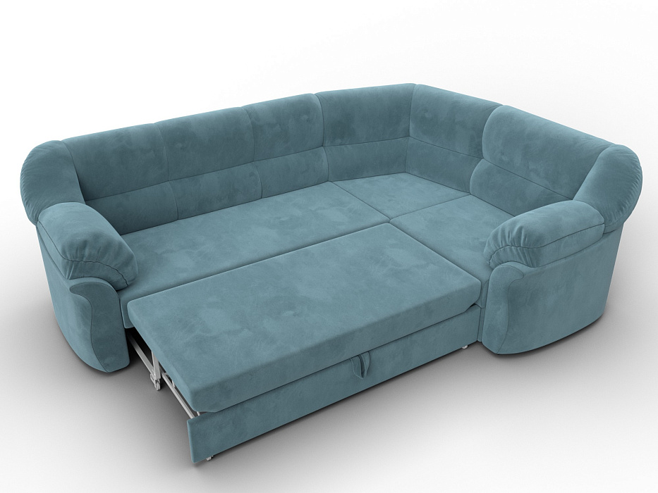 Диван угловой Карнелла правый угол (seven 113 бирюзовый)