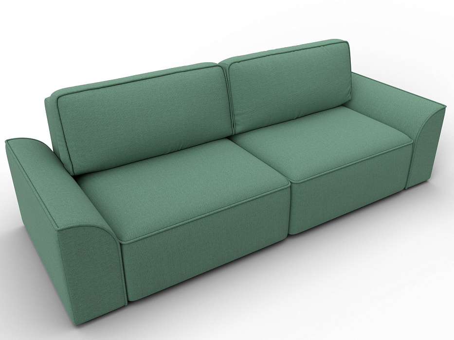 Диван прямой Лига-048 НПБ (амур 11 зеленый)