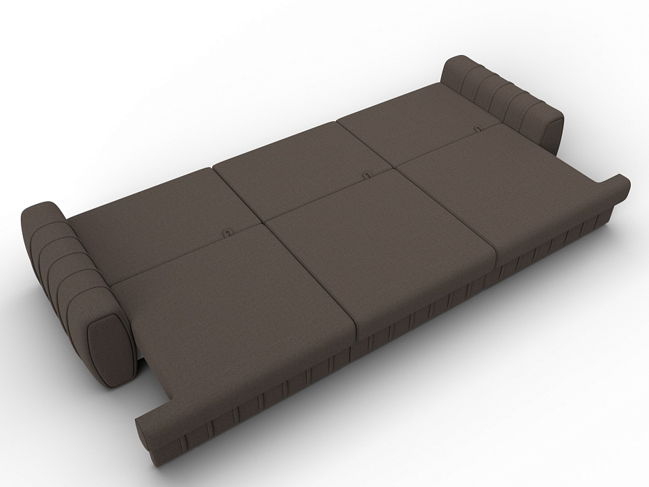 Диван прямой Лига-057 НПБ Лонг (амур 05 коричневый)