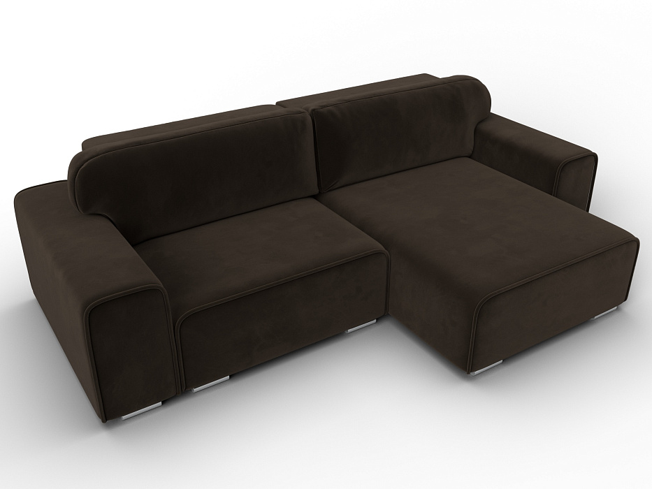 Диван угловой Лига-029 (коричневый)