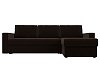 Угловой диван Траумберг правый угол (коричневый цвет)