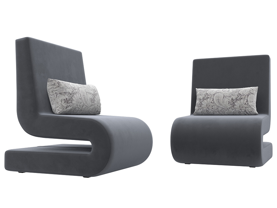 Кресло Волна (2 шт.) (seven 17 серый)