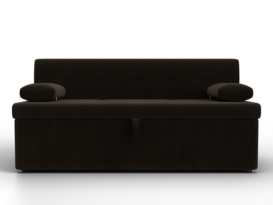 Диван кухонный прямой Лео (коричневый)