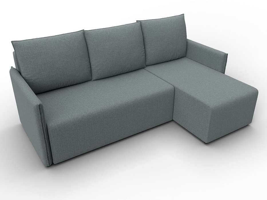 Диван угловой Лига-124 угол универсальный (амур 07 серый)