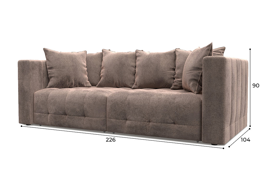 Диван прямой Лига-052 НПБ (tower 05 бежевый)