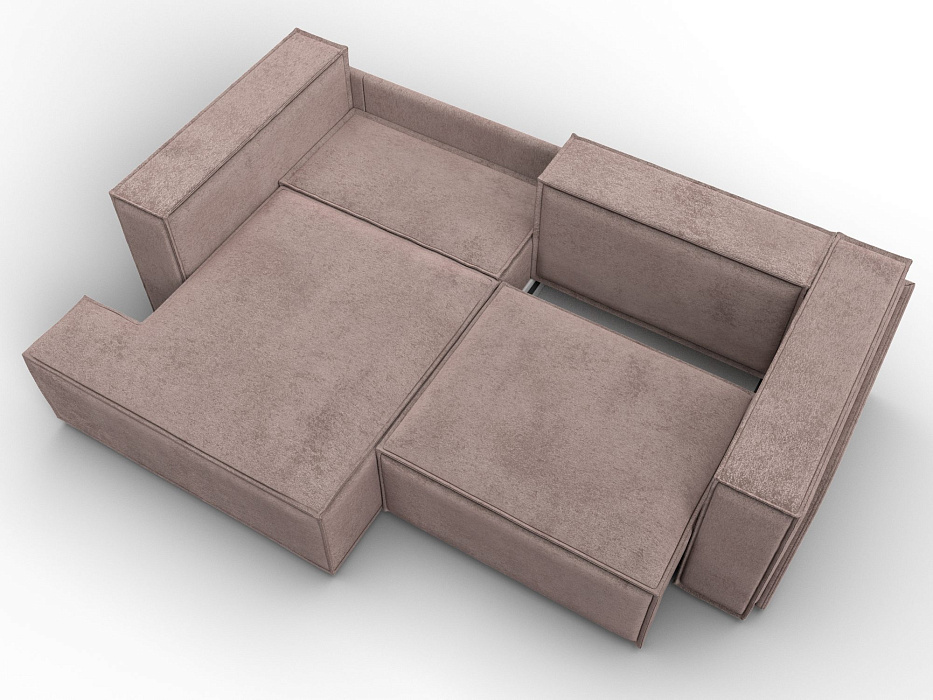 Диван угловой Лига-061 угол левый (tower 05 бежевый)