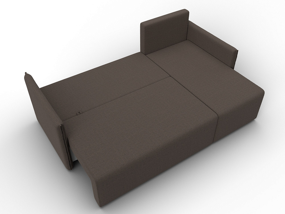 Диван угловой Лига-124 угол универсальный (амур 05 коричневый)