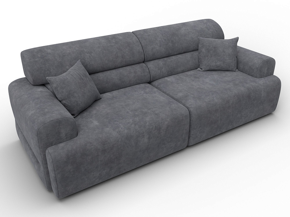 Диван прямой Лига-109 НПБ (brut 16 темно-серый)