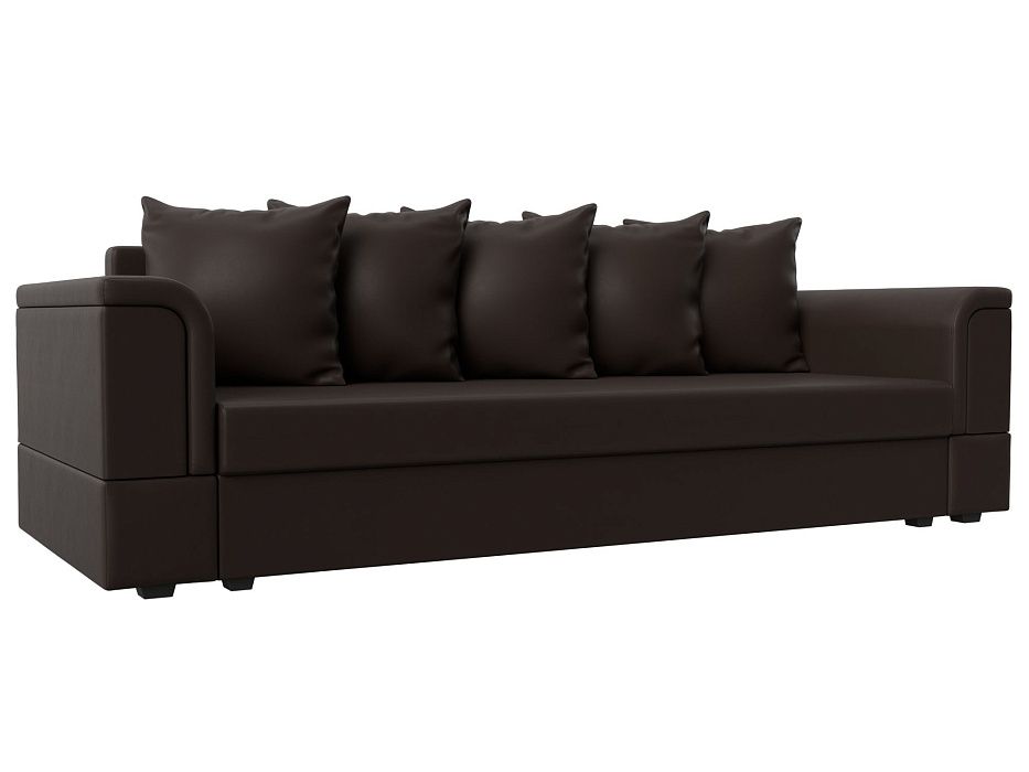 Прямой диван Лига-005 (коричневый)
