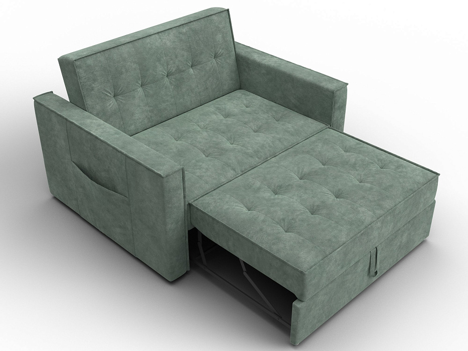 Диван прямой Лига-104 (140) (brut 08 зеленый)