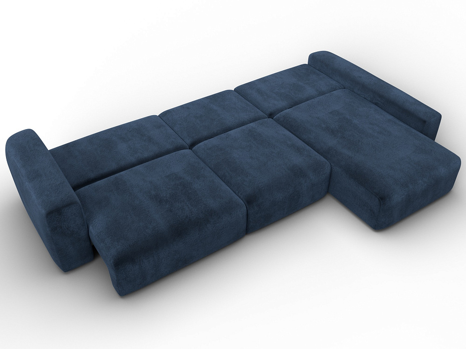 Диван угловой Лига-066 НПБ Лонг угол правый фото в интернет-магазине Лига Диванов