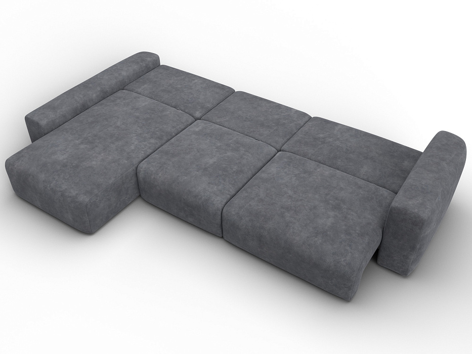 Диван угловой Лига-066 НПБ Лонг угол левый фото в интернет-магазине Лига Диванов