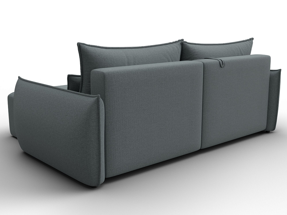 Диван угловой Лига-051 НПБ угол универсальный (амур 07 серый)