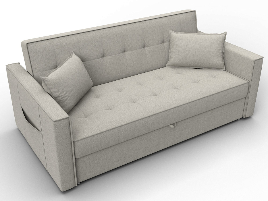 Диван прямой Лига-104 (160) (амур 02 бежевый)