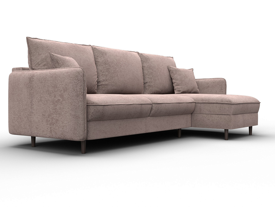 Диван угловой Лига-064 НПБ угол универсальный (tower 05 бежевый)