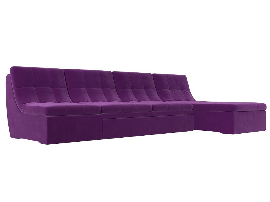 Угловой модульный диван Холидей (фиолетовый цвет)